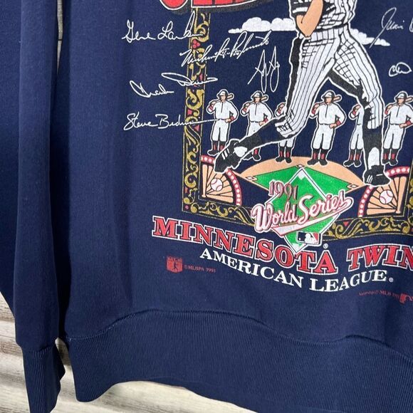 Vintage 1991 World Champions Minnesota Twins Sweatshirt - Picture 5 of 8